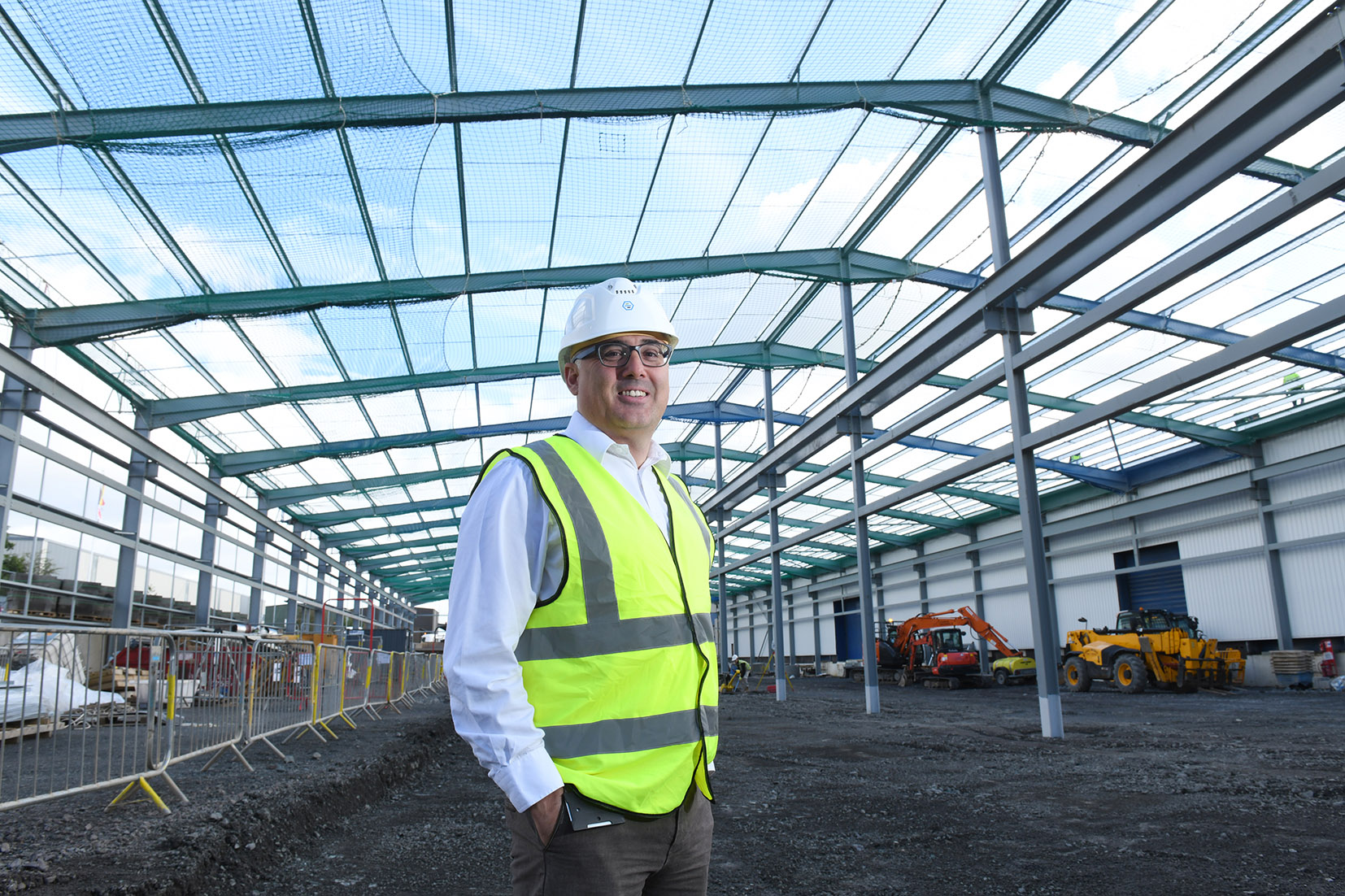 Protolabs construction site at Telford facility. Photo via Protolabs.